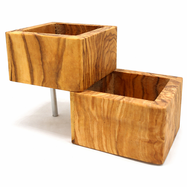 Business Card Holder – Tuscan Olive Wood