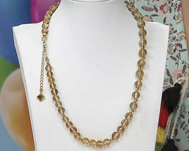 Handmade Natural Gaucha Citrine Necklace.