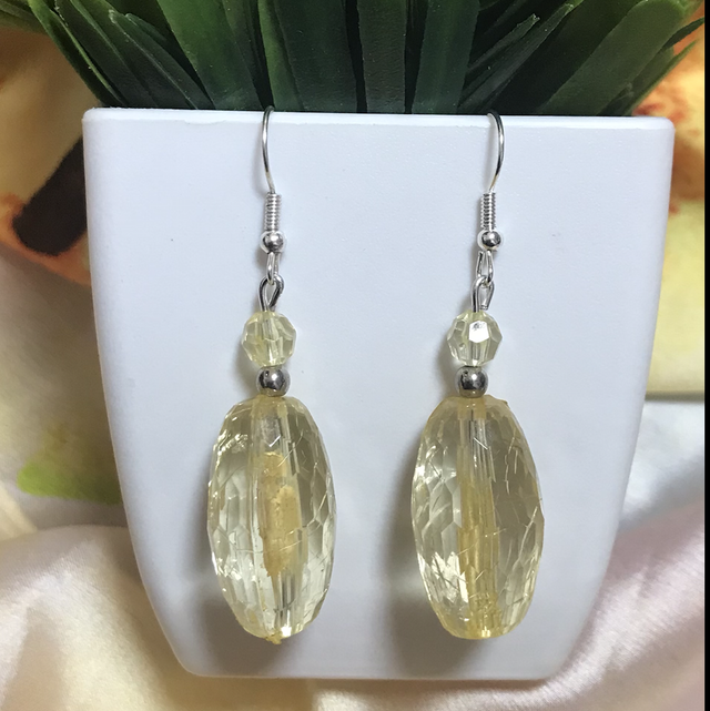 Yellow Dangling Earrings- YDE34