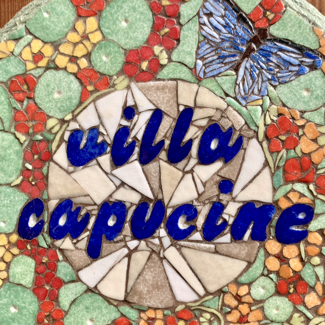 Mosaïque murale « villa capucine »