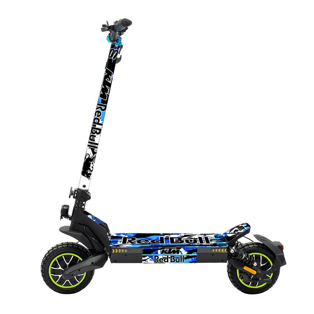 Vinilos Patinete Smartgyro CROSSOVER DUAL MAX Fury Camo RedBull Blue Fluor