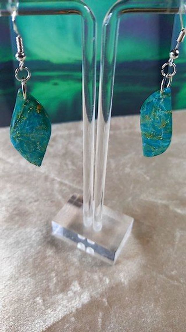 Aurore Turquoise - boucles d'oreilles