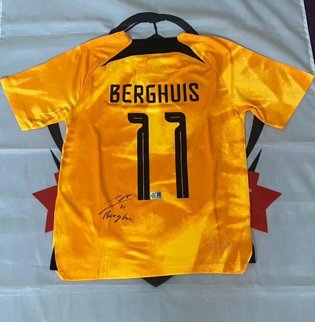 Gesigneerd Steven Berghuis Nederlands Elftal Shirt