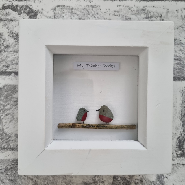 Irish, Hand Crafted, Pebble Art Gift for Teachers or S.N.A&#039;s 