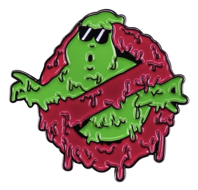 No-Ghost got slimed Pin Badge