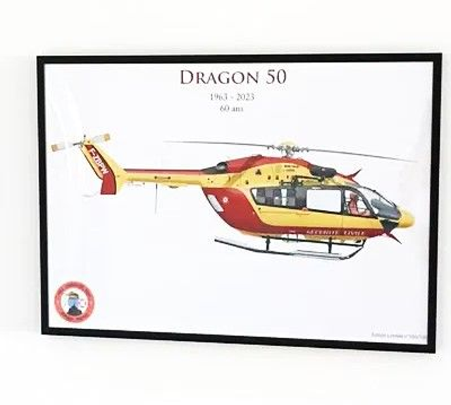 Lithographie série limitée EC 145