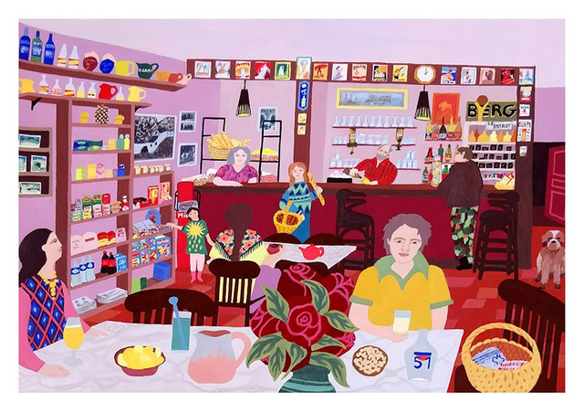 Tirage d'art Le café de Colognac