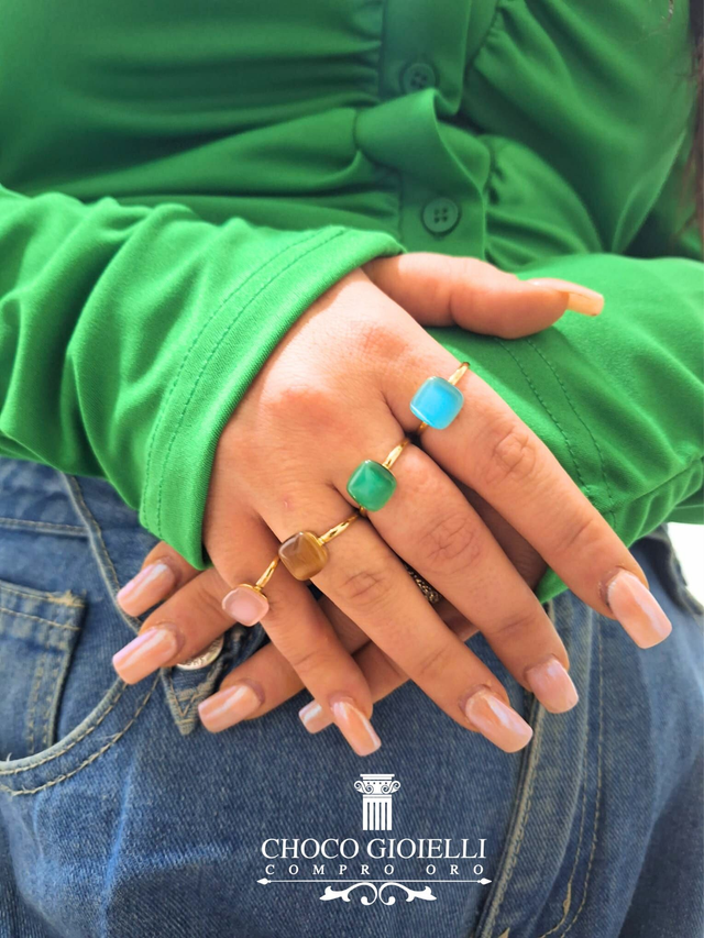 Pietre Colorate - Acciaio Inossidabile 