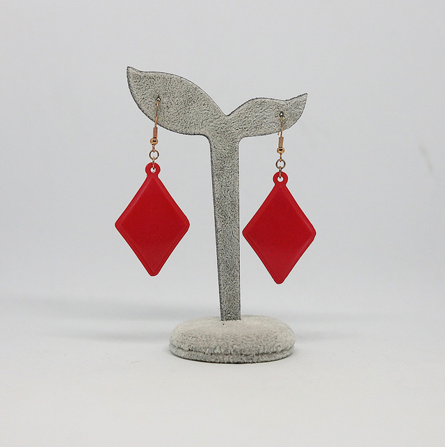 Boucles d&#039;oreilles As de Carreau