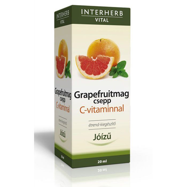 Interherb Výťažok z grapefruitových jadierok s vitamínom C (20ml)