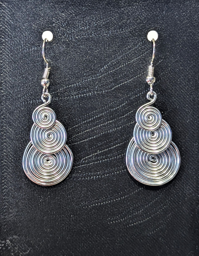 Boucles d'oreilles spirales