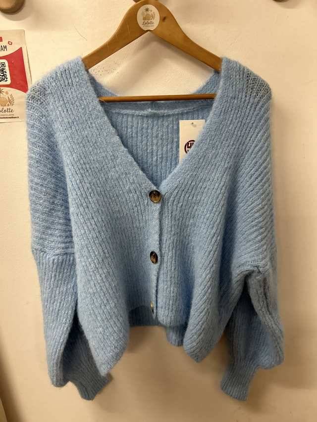 Gilet Mireille bleu ciel