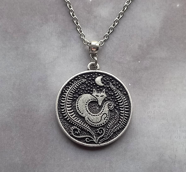 Sleeping Fox Necklace 