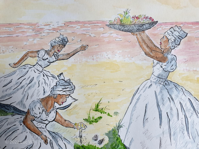 &quot;Offrandes à Iemanjá&quot; [Offerings for Iemanjá]