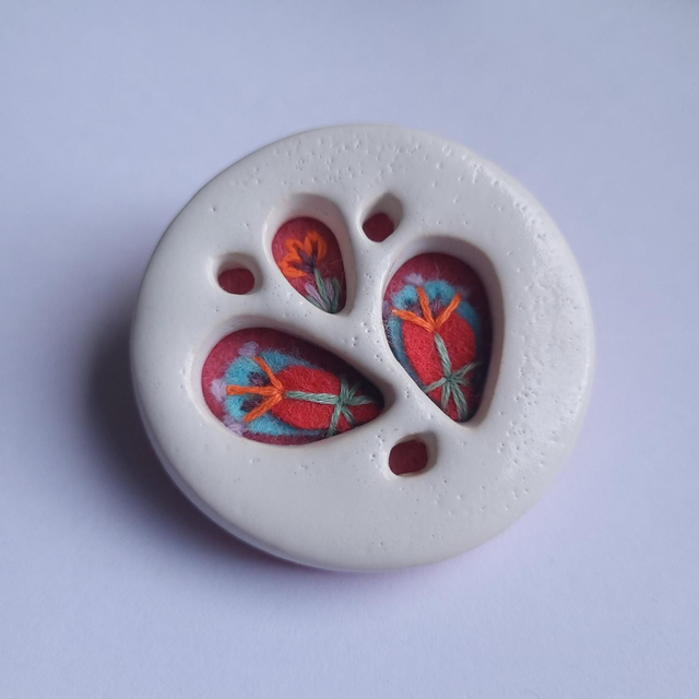 Secret Garden Brooch - Mid-Century Cactus