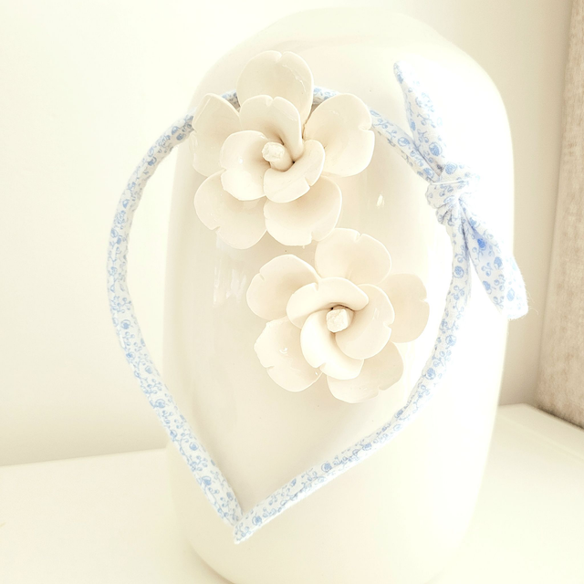 Serre-tête &quot;pommes bleues&quot;