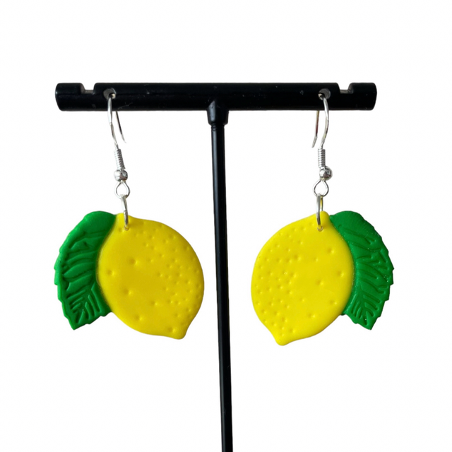 Lemon dangle earrings