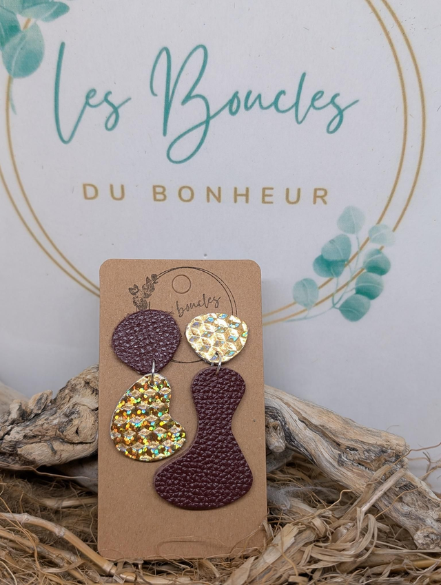 Boucles d&#039;oreilles Les jumelles ju006