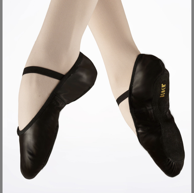 Ballet shoes black full sole (boys) 