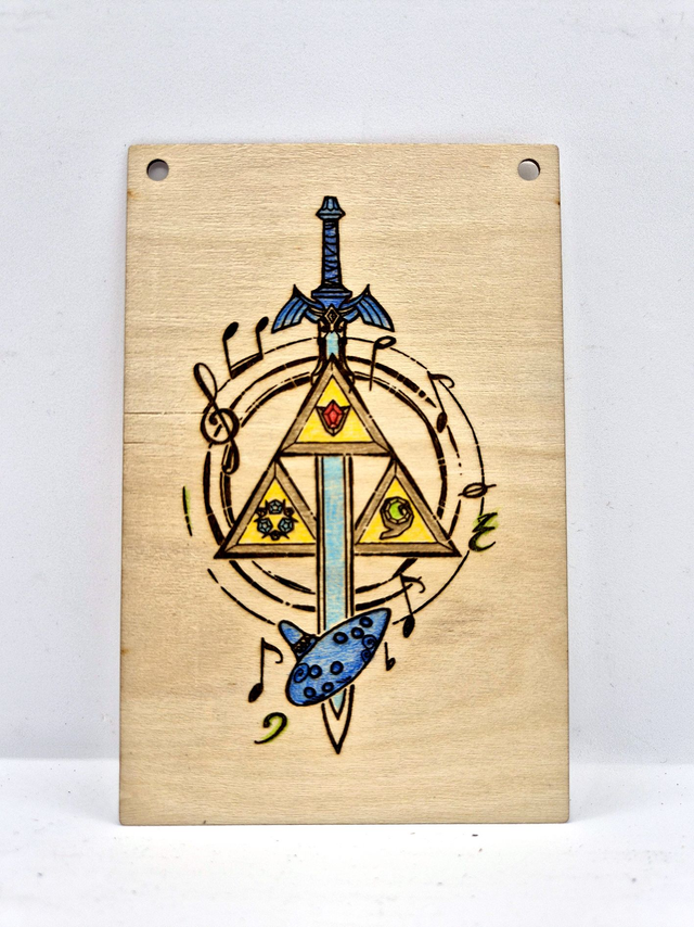 Gravure sur bois - Zelda 3