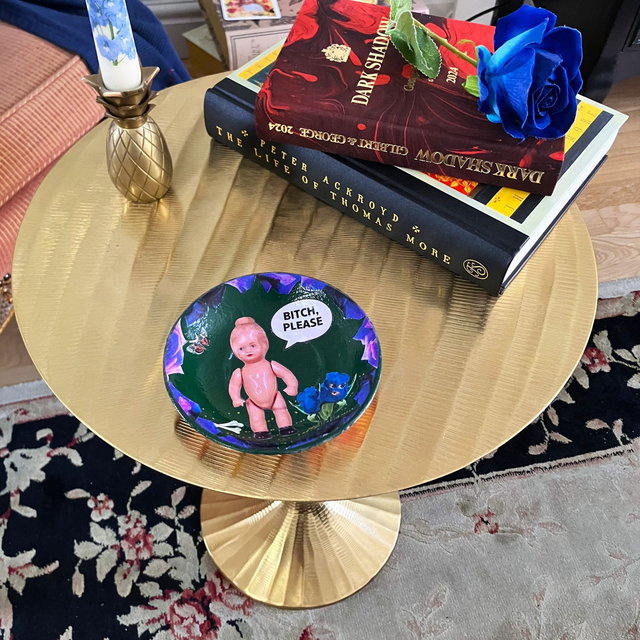 "Bitch, Please" Dark Green Upcycled Trinket Dish - House of Frisson