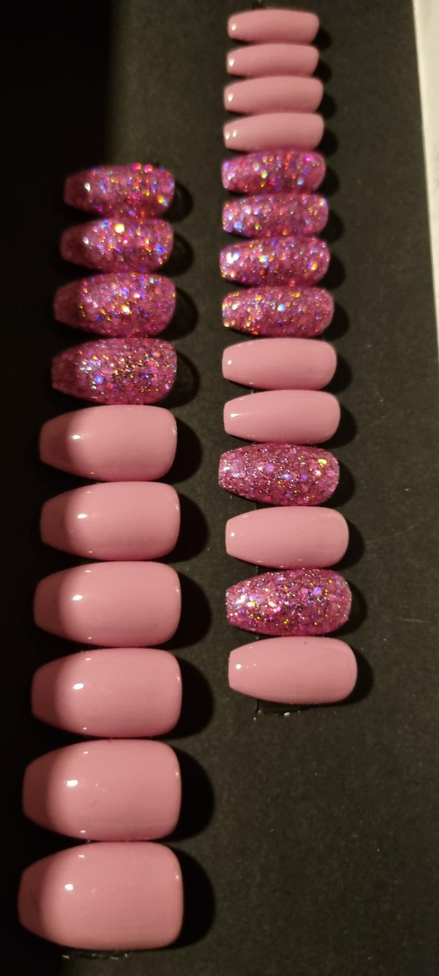 Old pink glitter ballerine S