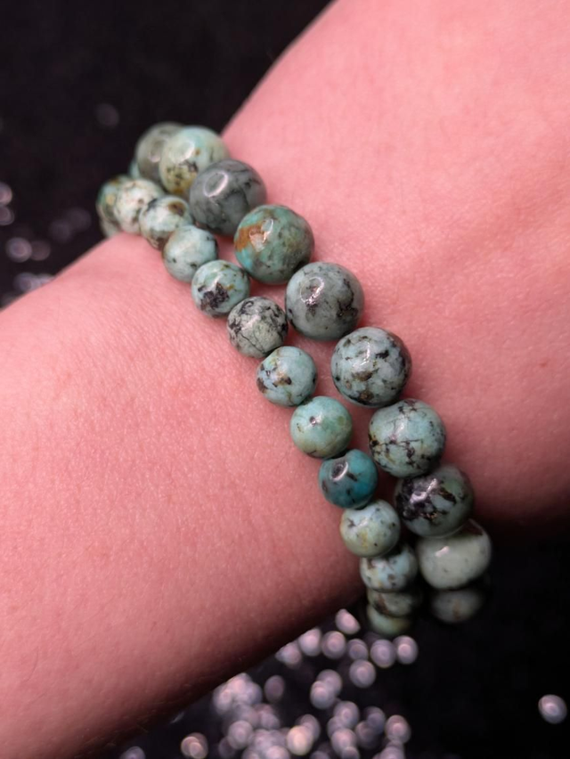 Bracelet turquoise d&#039;Afrique 