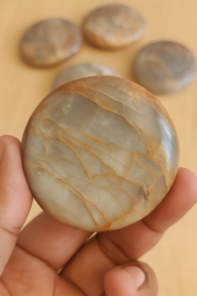 GALET PIERRE DE LUNE ORANGE