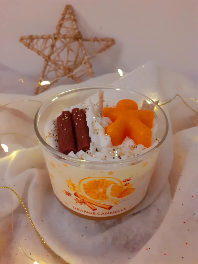 BOUGIE GOURMANDE ORANGE CANNELLE