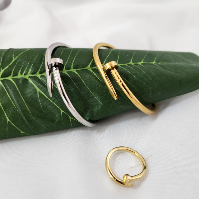 Bracelete Prego inspiração -  Aço Inoxidável