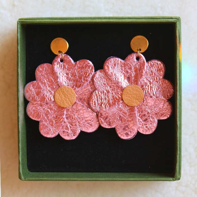 Boucles d’oreilles marguerites   