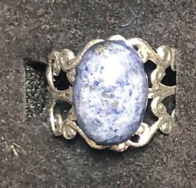 lapis lazuli (bague baroque argentée) 