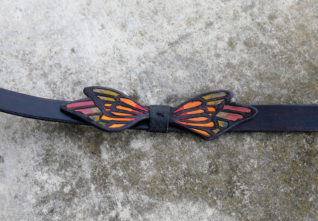 Noeud papillon arc en ciel