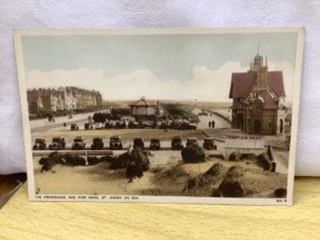 The Promenade and Pier Head St. Annes on Sea, Lancashire vintage photogravure postcard. Our Ref No. R537 £2.50