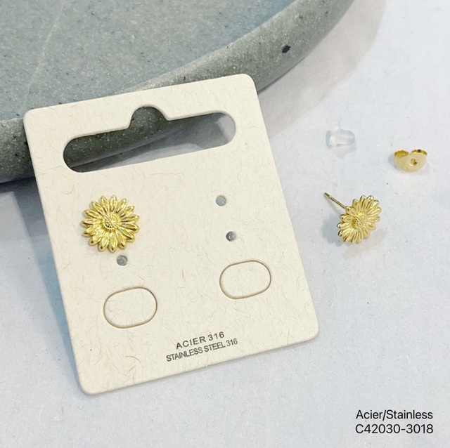 Boucles d’oreilles marguerite 