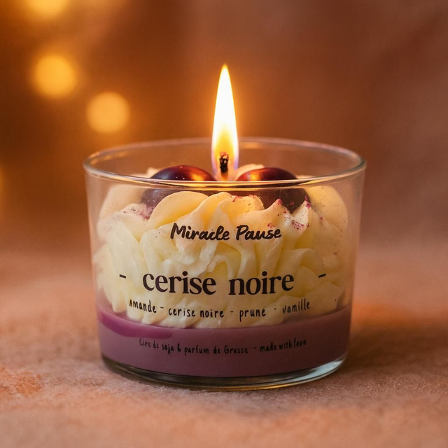 Bougie gourmande CERISE NOIRE