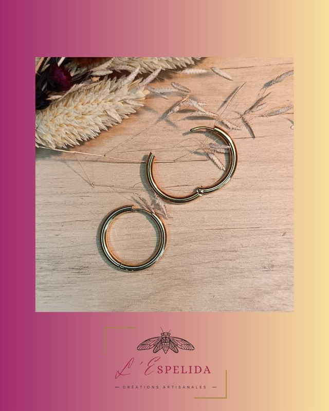 Créoles seules dorées 