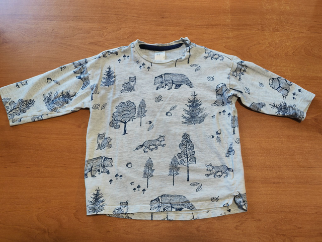 T-shirt animaux forêt 18 mois