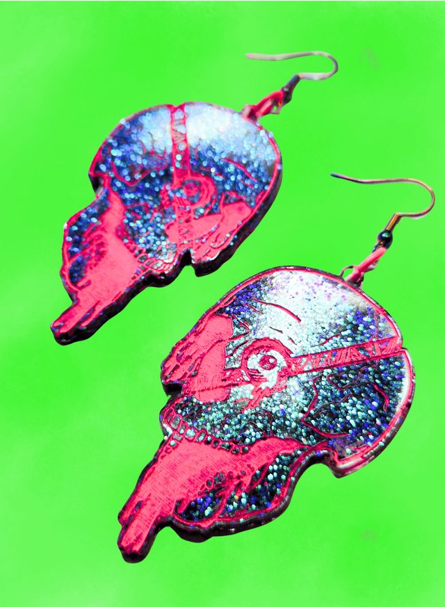 Bleeding Disco Skull, neonpinkki