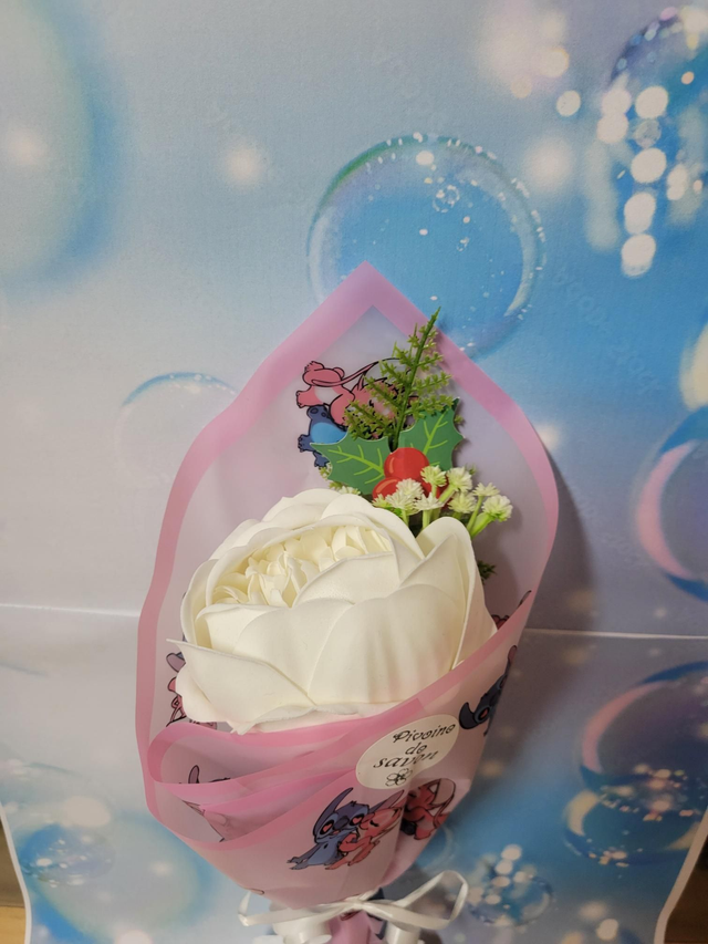 Pivoine de savon blanche 