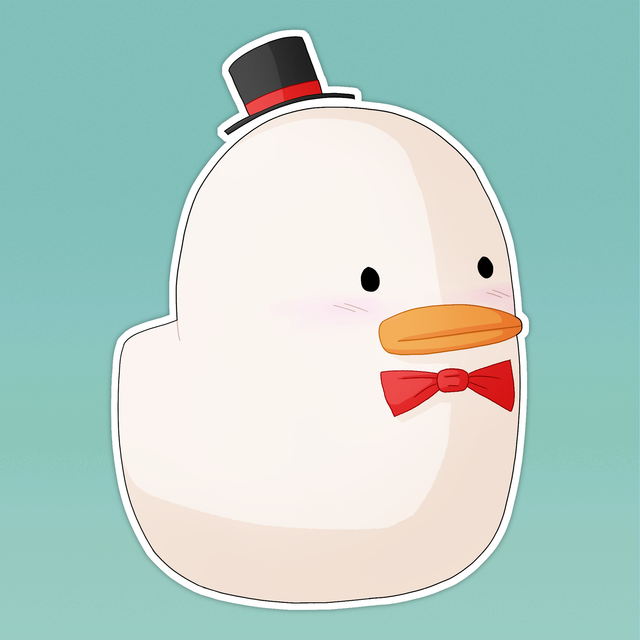 Tubbo Benson Duck Vinyl Sticker