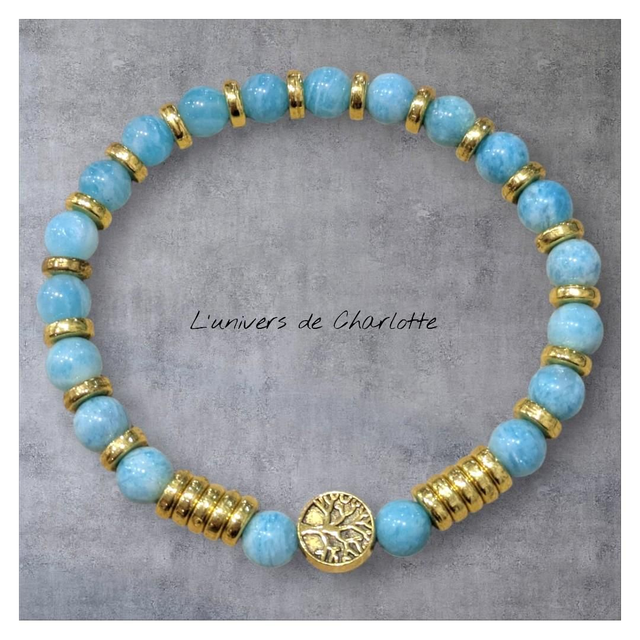 Bracelet "Amazonite du Pérou" 6mm BR-118