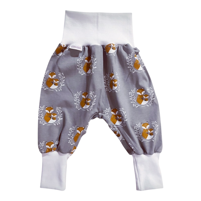 Pumphose/ Mitwachshose „Fuchs hellgrau“ 50-116