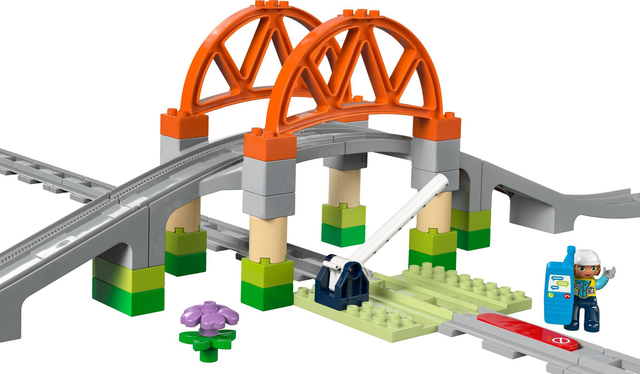 LEGO 10426 Eisenbahnbrücke und Schienen – Erweiterungsset