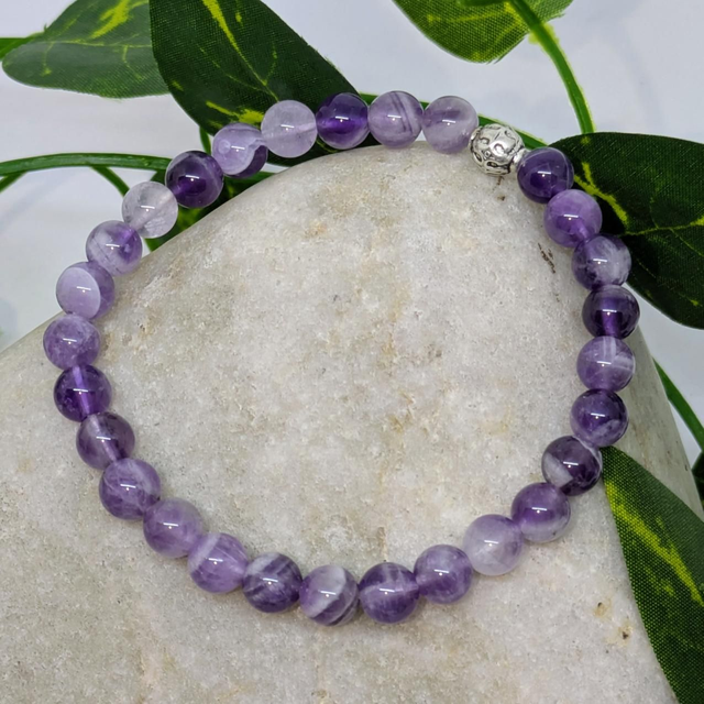 Bracelet &quot;Améthyste&quot; 6mm BR-003