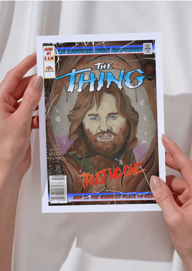 The Thing Comic Cover Art Greetings Card