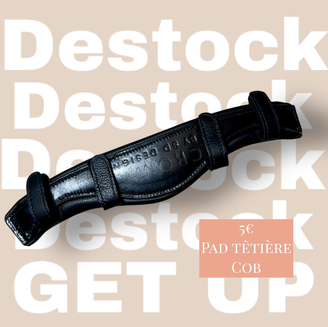 Pad têtière cuir noir cob