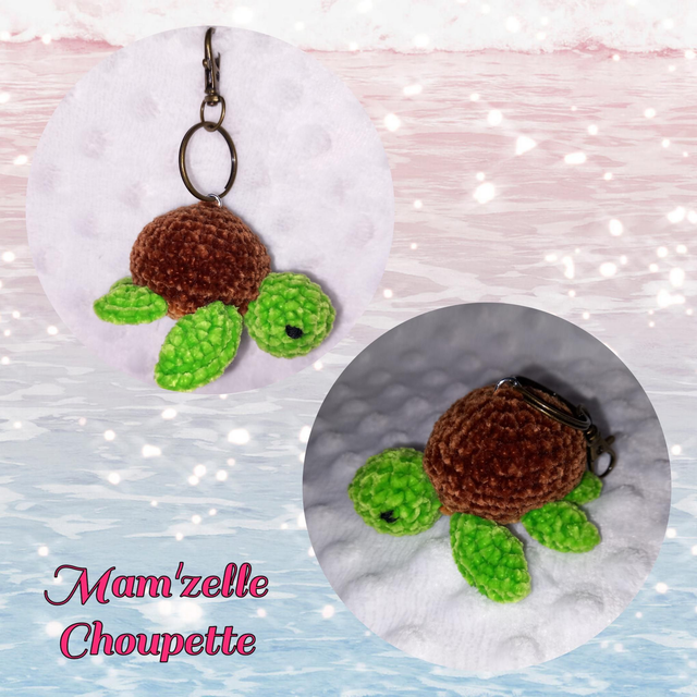 Porte-clés amigurumi Tortue