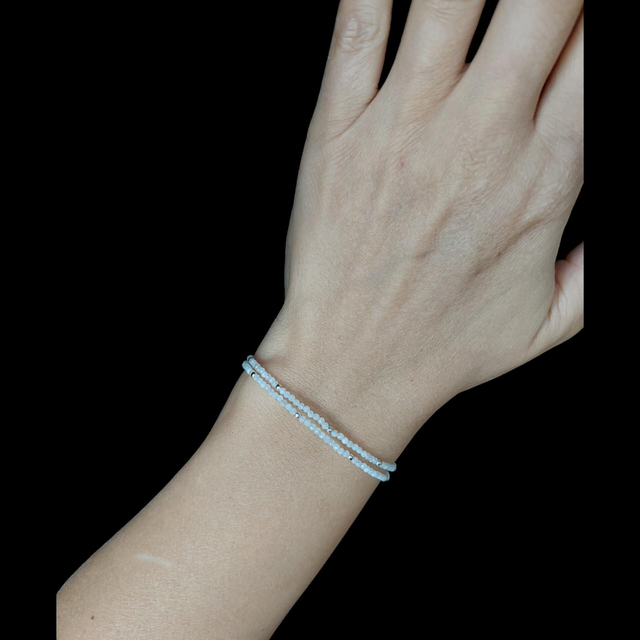 Bracelet Éclat de Lune – Pierre de Lune &amp; Argent 925