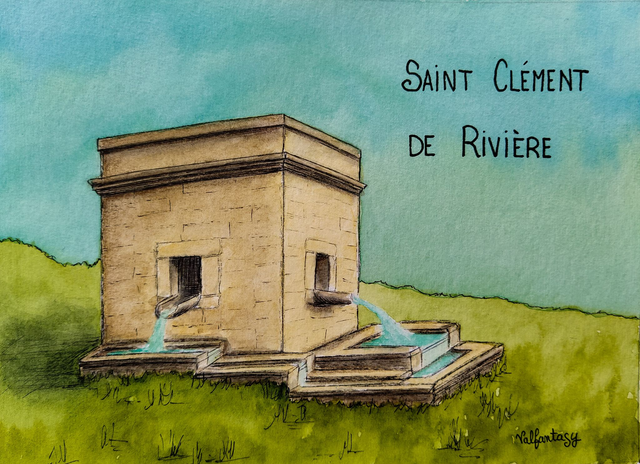 Grande carte "Saint Clément de Rivière" 13x18cm
